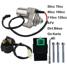 3 Bolt Starter for Taotao 125cc ATV DirtBike With Relay & CDI