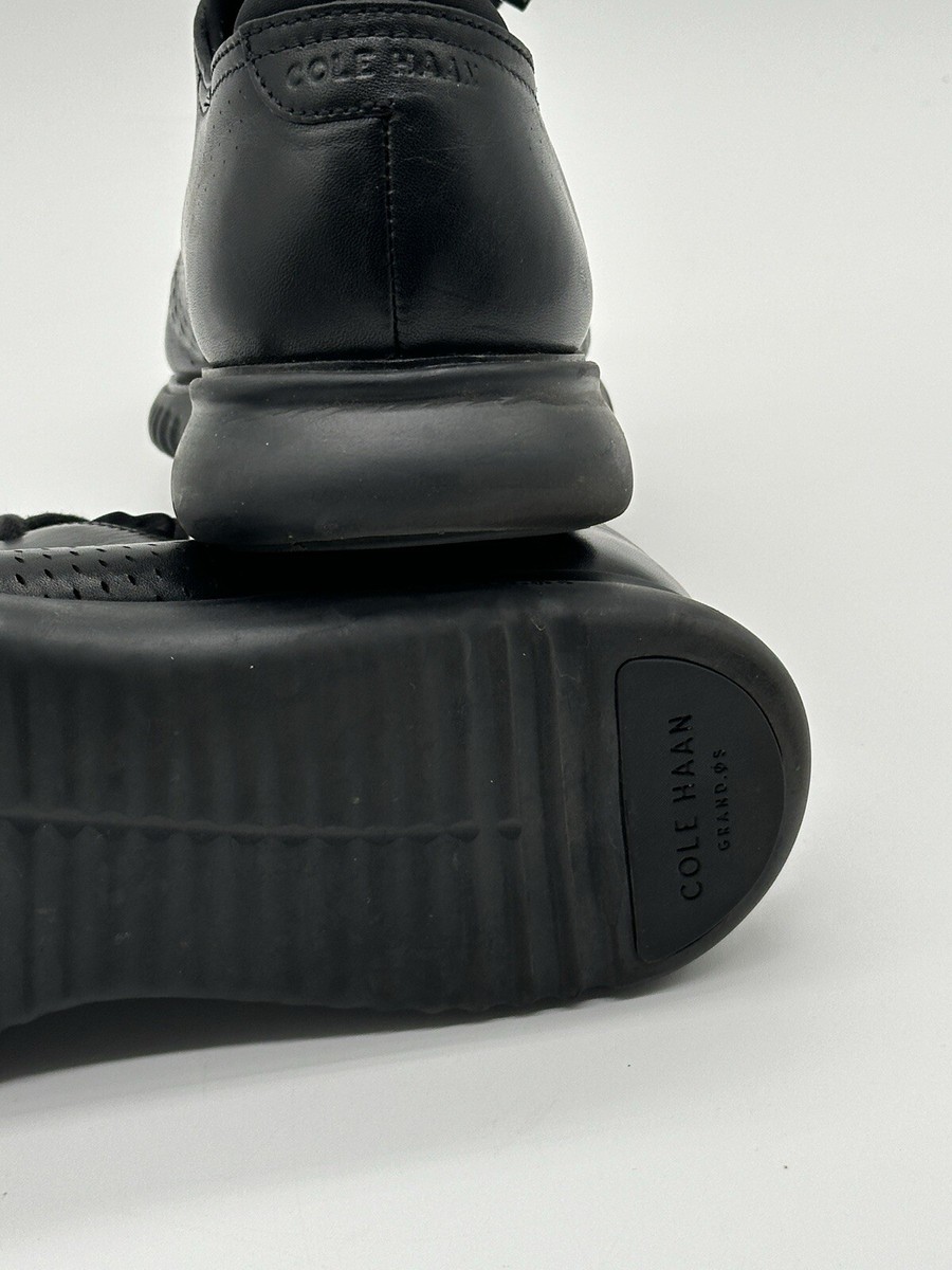 COLE HAAN ZERØGRAND Laser Wingtip Men's Black Oxford Shoes COLE HAAN ZERØGRAND Laser Wingtip Men's Black Oxford Shoes