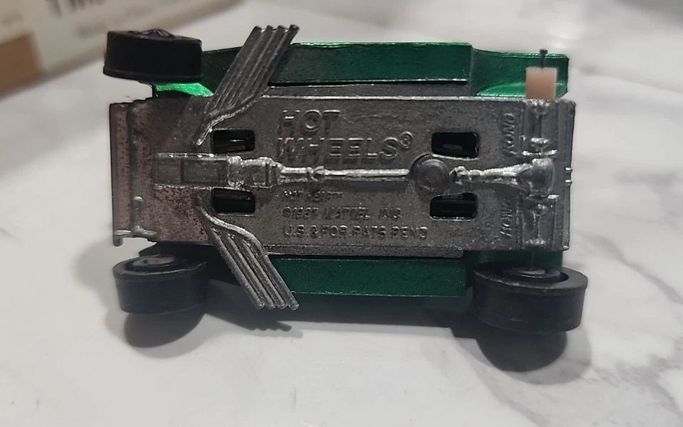 REDLINE HOT WHEELS VERDE EE. UU. HOT HEAP Falta Rueda Bonita 🔥 Foto 4 de 4