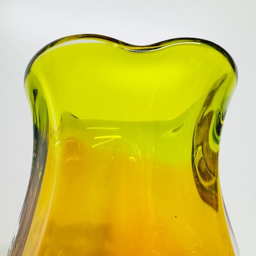 Vintage Chribska Hospodka Czech Glass Pedestal Vase - Picture 6 of 8