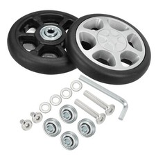 Replacement Luggage Suitcase Wheels, 85mmx16mm 360 Swivel Caster Wheels