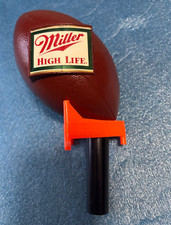 MINTY Vintage 1980s Miller Beer Pigskin Football Tap Handle Milwaukee Wisconsin