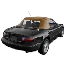 Mazda Miata 1990-05 Convertible Soft Top Plastic Window Rain Rail Lt. Tan