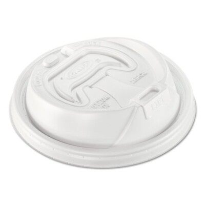 Dart 16RCL Optima Reclosable 100 Lids, Fits 12 to 24 oz Hot Cups, Plastic, White
