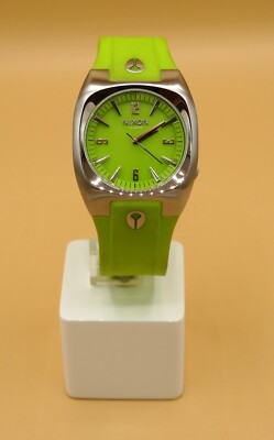 Nixon ''The Tach PU'' Neon Green 100M Japan Movement NIXON ,The Tach Pu Men's Spor