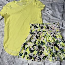 Old Navy Girls Small 6/7 Active Wear Outfit Set Skort NEW