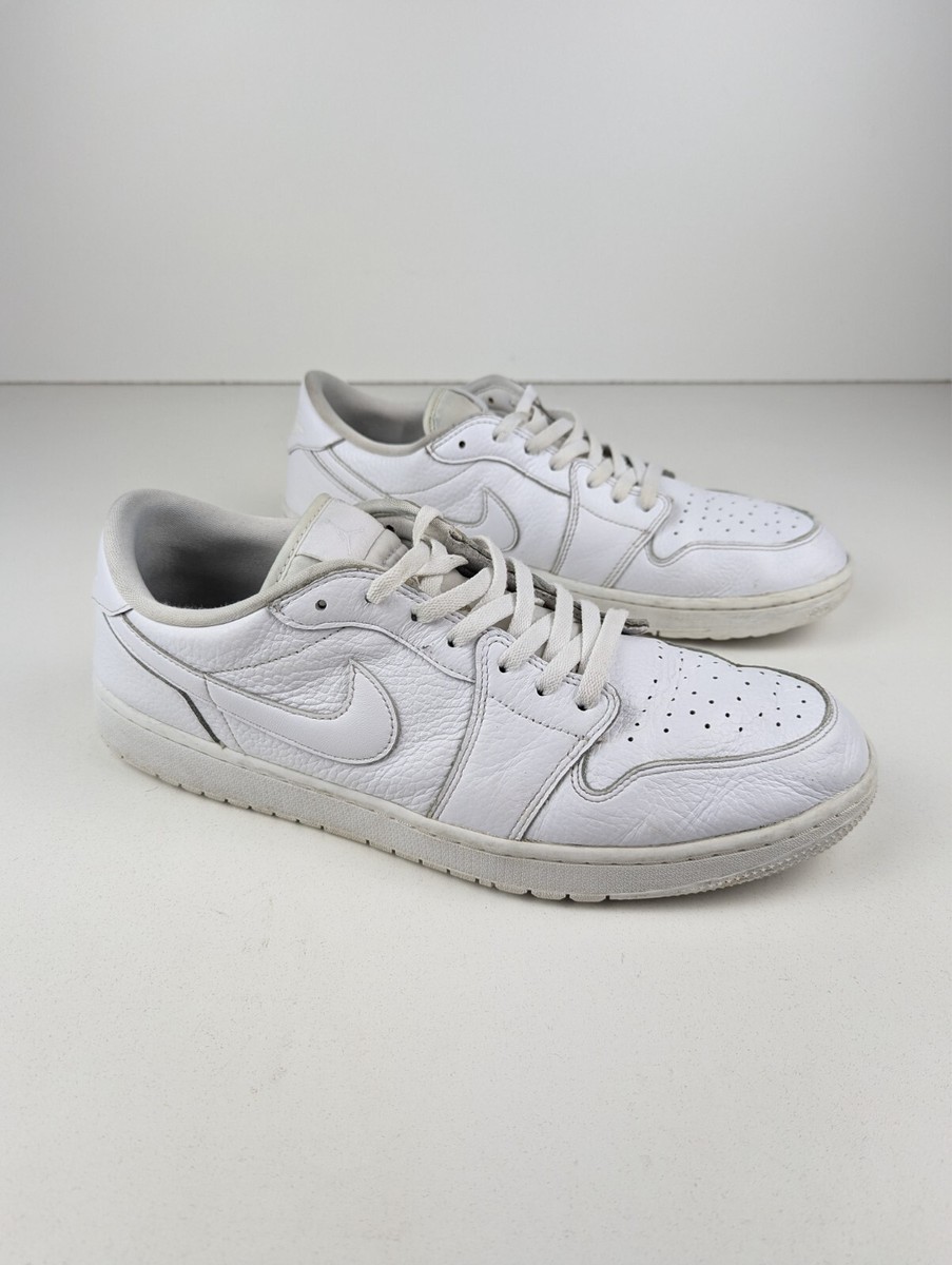 Nike Air Jordan 1 Low Golf Size 15 White Triple White