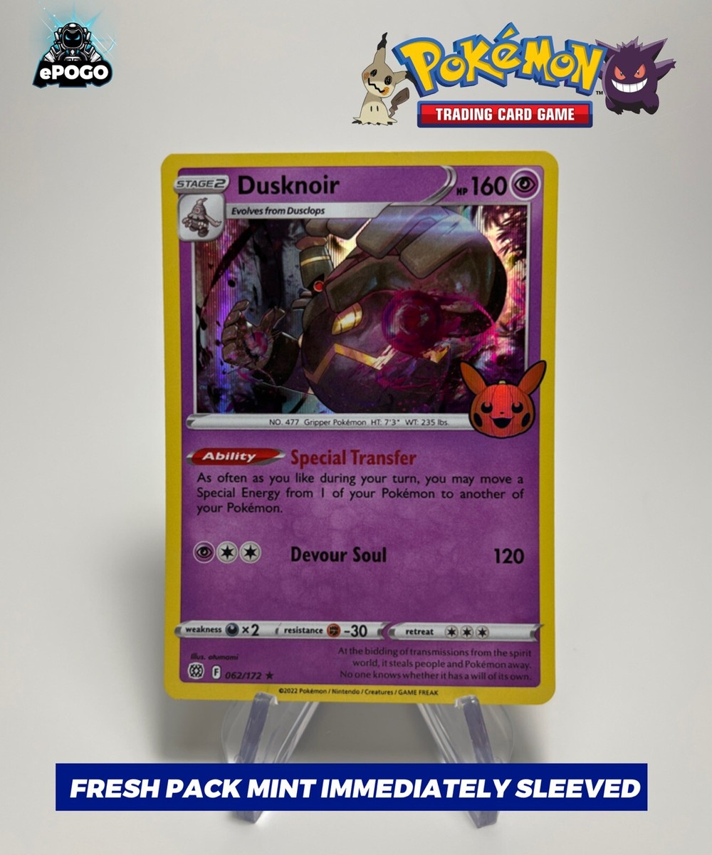 Dusknoir 062/172 Holo Pokémon Trick Trade Pikachu Halloween