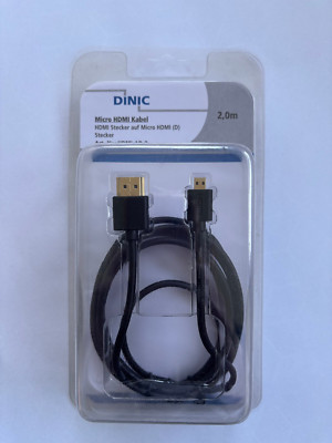 DINIC Micro HDMI Kabel HDMI Stecker auf Micro HDMI(D)  ArtNr:HDMI-AD-2 070770/2