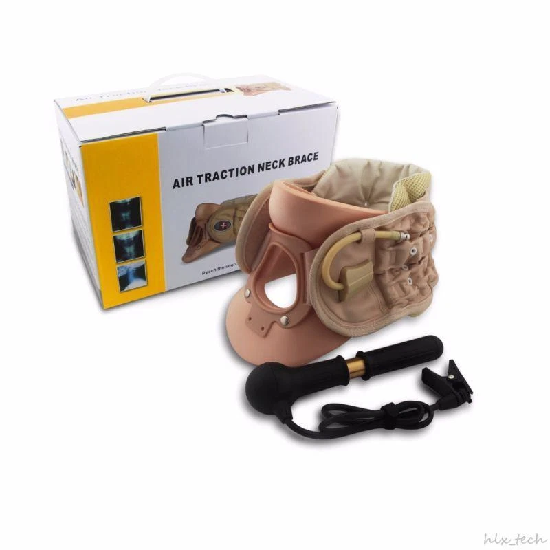 Air traction top neck brace