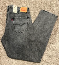 LEVI'S 502 REGULAR TAPER FIT FLEX STRETCH JEAN GRAY BIG & TALL 40X36 RT$79 0072