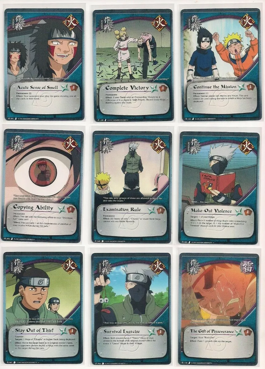 Naruto cards : List of Naruto Shippuden cards to collect !