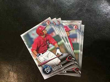 2016 Bowman BP140 Chris Bostick 13 count lot Washington Nationals