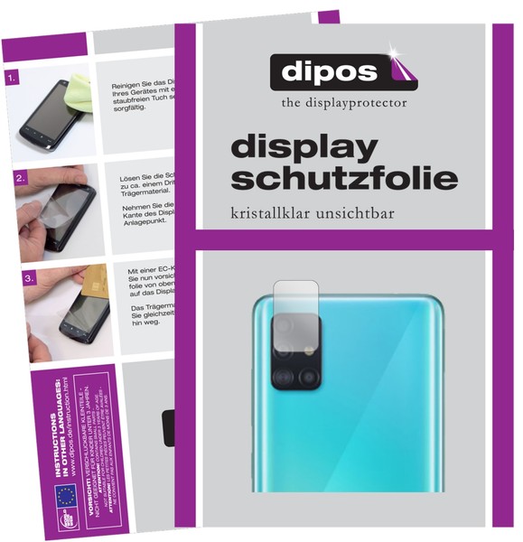 2X Schutzfolie FüR Samsung Galaxy A71 Kameralinse Klar Displayschutzfolie Folie-image