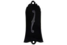 Engraved "F Hole" without Color Fill Truss Rod Cover for Gibson Guitars 2ply B/W