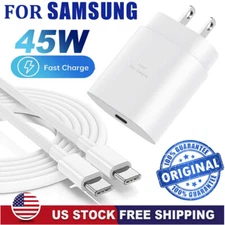 Original Super Fast Wall Charger+Type C Cable For Samsung A06 A16 A26 A36 56 A35