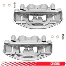 Pair Front Brake Calipers w/ Bracket for 2011-2019 Chevy Silverado 2500 HD