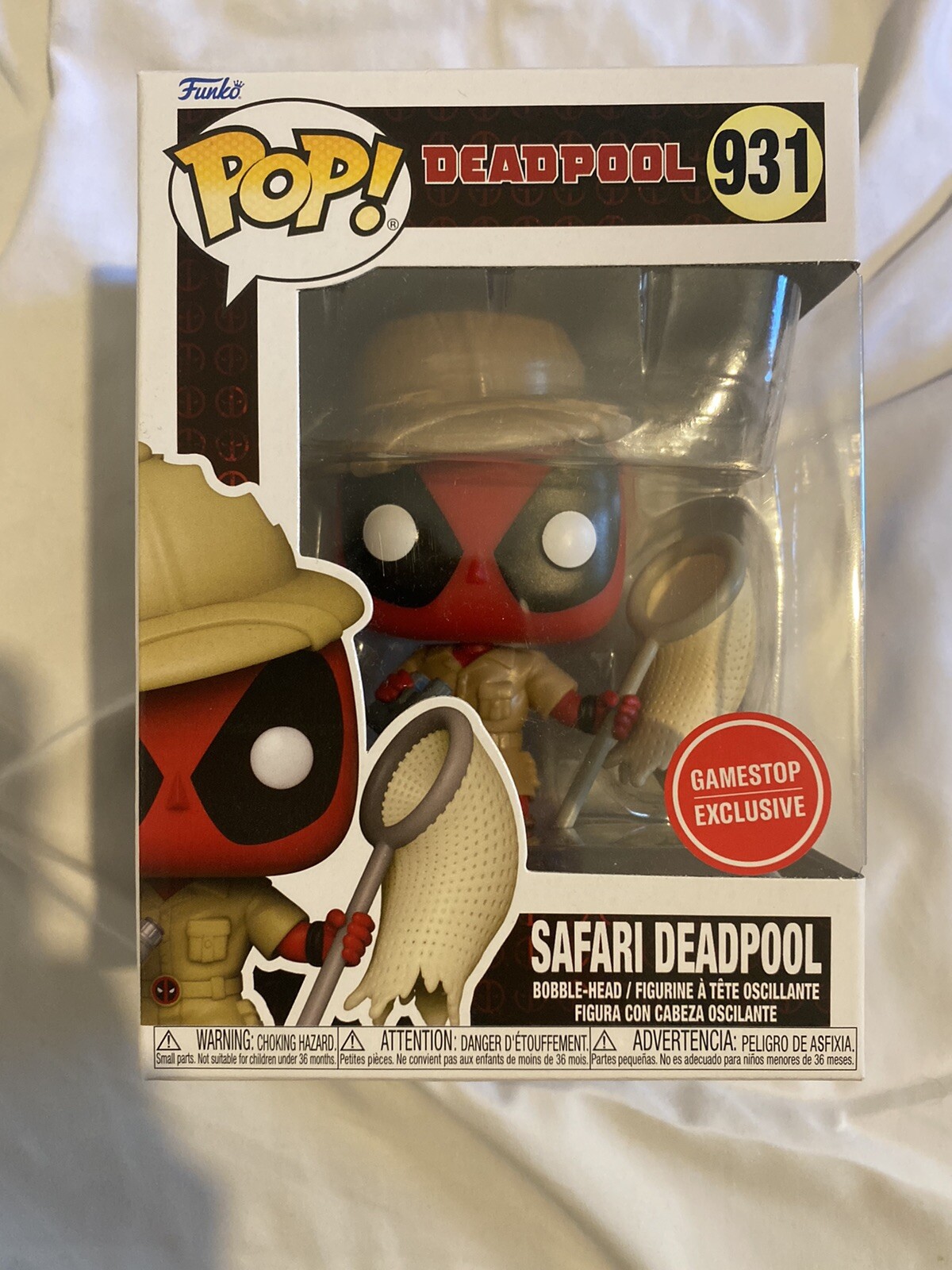 Funko Pop! Safari Deadpool #931 - Lista De Deseos Exclusiva De Gamestop
