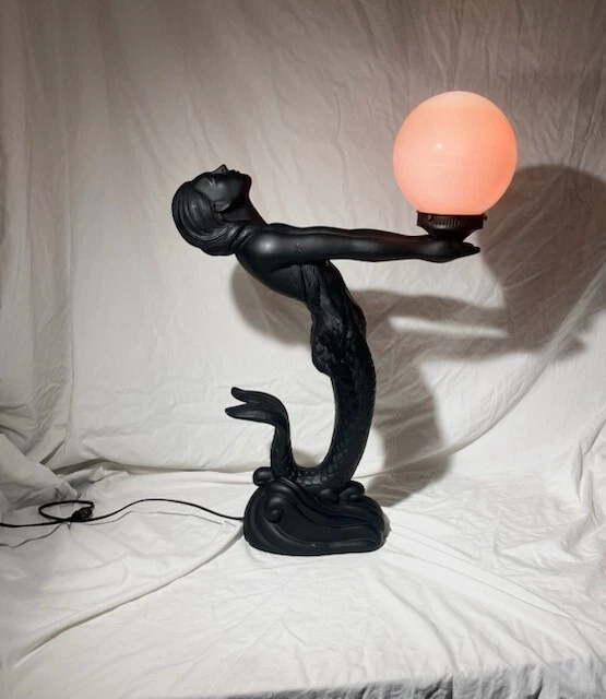 Black mermaid lamp deals