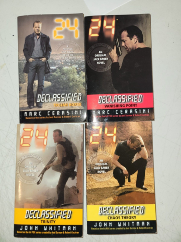 Lot of 4 Jack Bauer Novels 24 Declassified Books Fox TV Series Vanishing Point - 第 1/4 張圖片