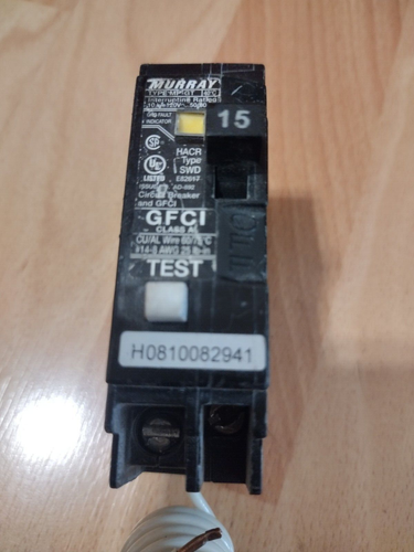 15A Westinghouse Quicklag Circuit Breaker 15 Amp P115 TypeHQP 1Pole 10kA@120/240 for sale online
