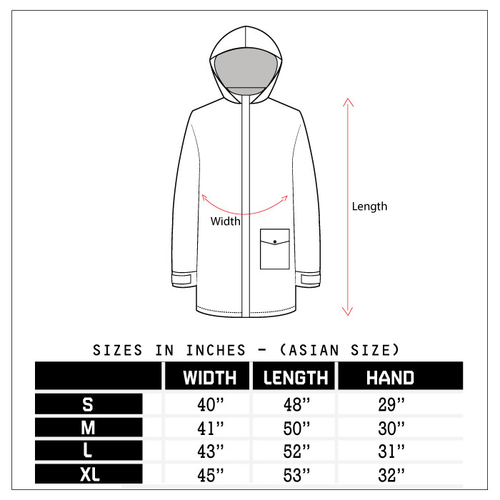 Raincoat 100% Waterproof Unisex
