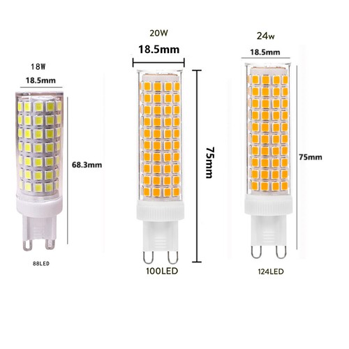Mini G9 LED Light Bulb 7W - 24W 220V Ceramic 2835 SMD Replace 100W Halogen Lamps - Picture 3 of 20