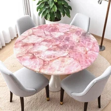 Rose Quartz Stone Coffee Table Crystal healing Gemstone garden Table Decors