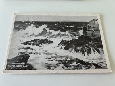 Schoodic Point Winter Harbor Maine Postcard
