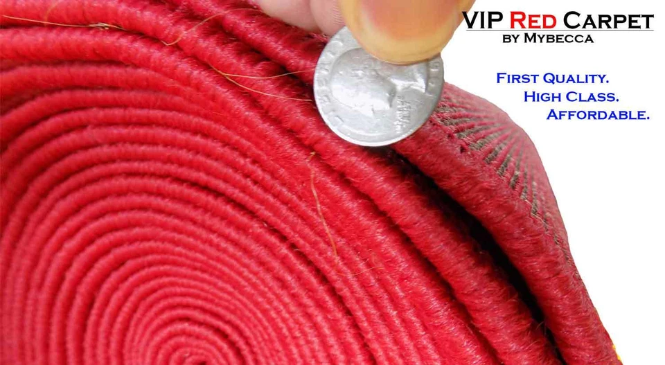 High Class VIP Quality Red Carpet Aisle Runner for Events, Wedding and Ceremony - Image 2 of 4