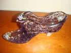 Fenton Violet Hand Painted Shoe Slipper