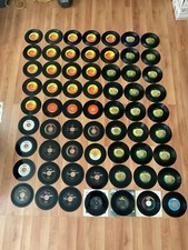 MASSIVE BEATLES COLLECTION 75 VINYL 45s RECORDS GOOD CONDITION RARE LABELS