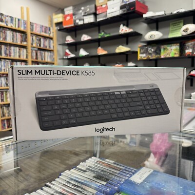 (BRAND NEW) Logitech K585 Multi-Device Slim Wireless Keyboard Built-in Cradle