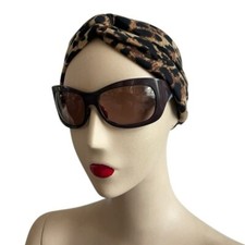 Cheetah Print Wide Turban Headband Boho Soft Hair Accessory for Women NWOT