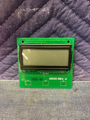 Onicon 20035 REV C Flow / BTU Meter LCD Display Circuit Board Green - Used