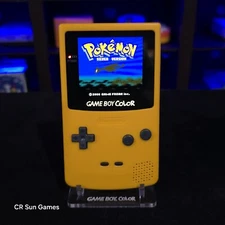 Yellow Gameboy Color Console OLED Touch Screen GBC Game Boy