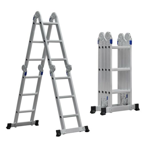 3.6m Multi-Purpose Aluminium Ladder - 4 x 3 Rungs - Picture 1 of 6