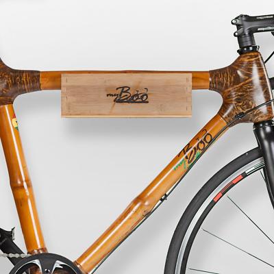 myBoo Fahrrad Wandhalterung Bambus Buche Kiefer Holz Handarbeit Echtleder  sozial | eBay