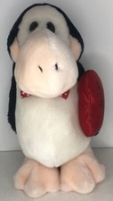 Dakin 1984 OPUS from Bloom County Penguin Lust Plush Toy Valentines Day Heart
