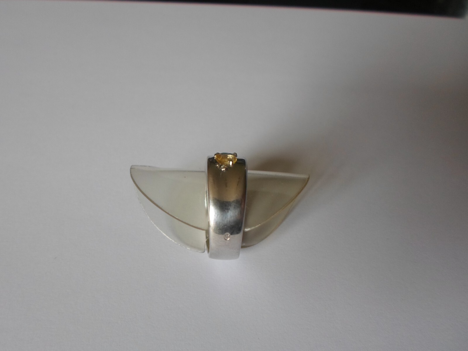 solid silver ring, multi-stone, size 53 - image 5