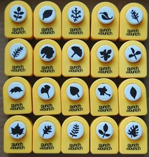 Small Leaf Shapes Paper Punches by Punch Bunch Many Styles To Pick From