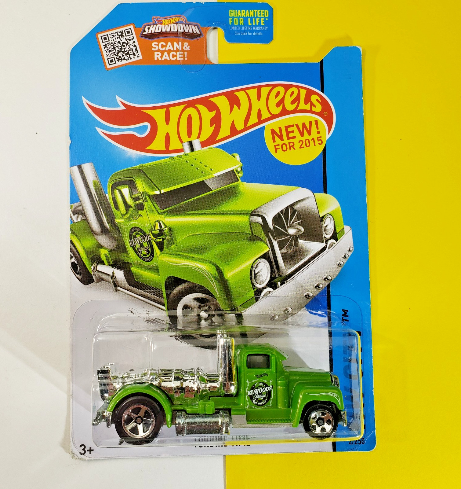 2015 Hot Wheels ~ HW City ~ Turbine Time ~ Pearl Green ~ 2/250 ~ metal base