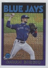 2021 Topps Silver Pack Series 1986 Chrome Baseball Purple 2/75 Cavan Biggio 0ti9
