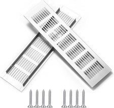2 Pcs Kitchen Plinth Vent, 300 x 80 mm Radiator Grill Aluminum Alloy Air Vent