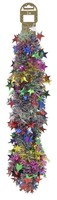 Christbaumschmuck Girlande 200 Cm Mit Sternen Rot, Blau Girlande