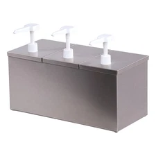 Carlisle 38623IB 3 Pump Condiment Dispenser