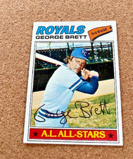 1977 Topps # 580 George Brett Crease and Stain Free