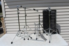 4 LOT PDP Boom Cymbal Stand Top Arm Foot w/ LOWEL Hard Carry Case Drums