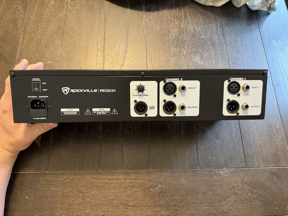 Rockville REQ231 Dual 31 Band 1/3 Octave Graphic Equalizer With Sub-Output! - Image 2 of 3