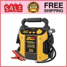 Everstart Maxx 1000 Peak Amp Jump Starter W 120 Psi Compressorpivoting Led